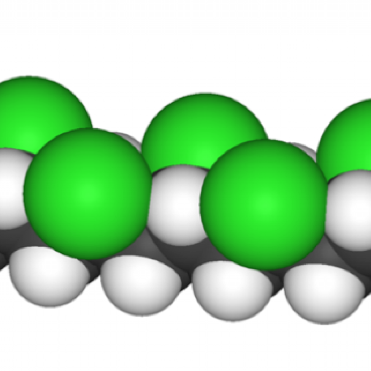 Kalottenmodell von Polyvinylchlorid