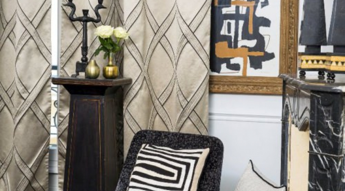 Vorhang MILLER, Stuhl EDWIN