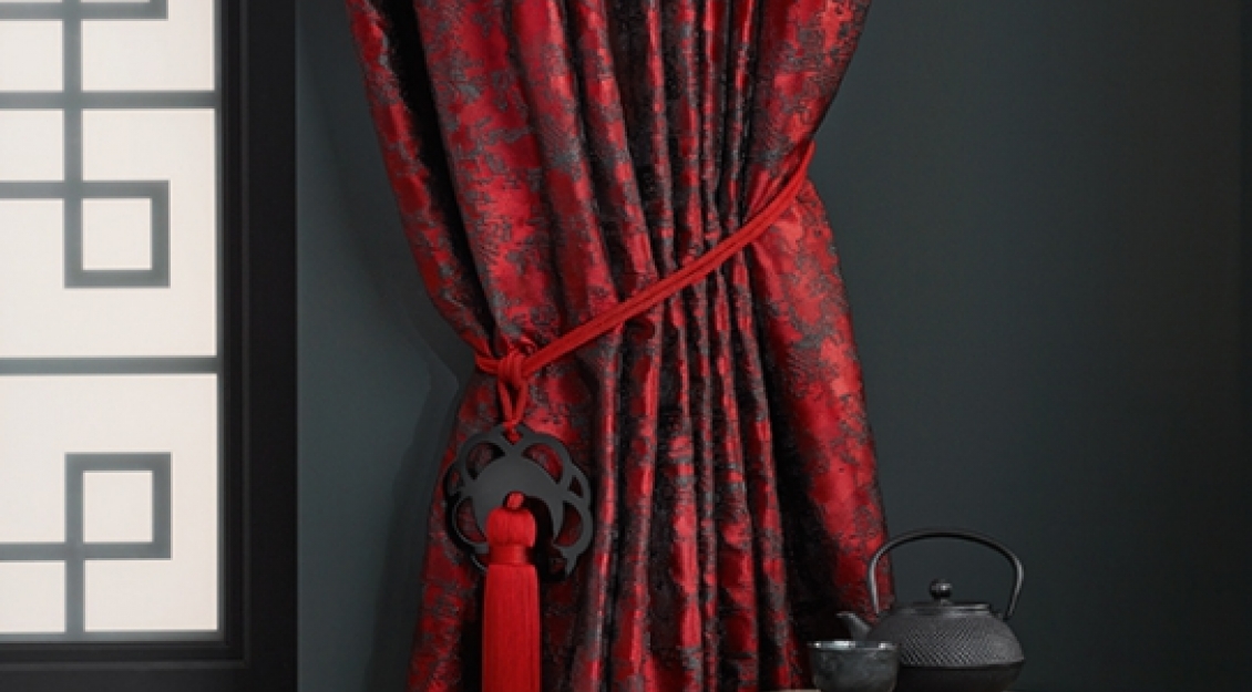 SHANGHAI NIGHTS, Vorhang LIANG, Raffhalter LOTUS