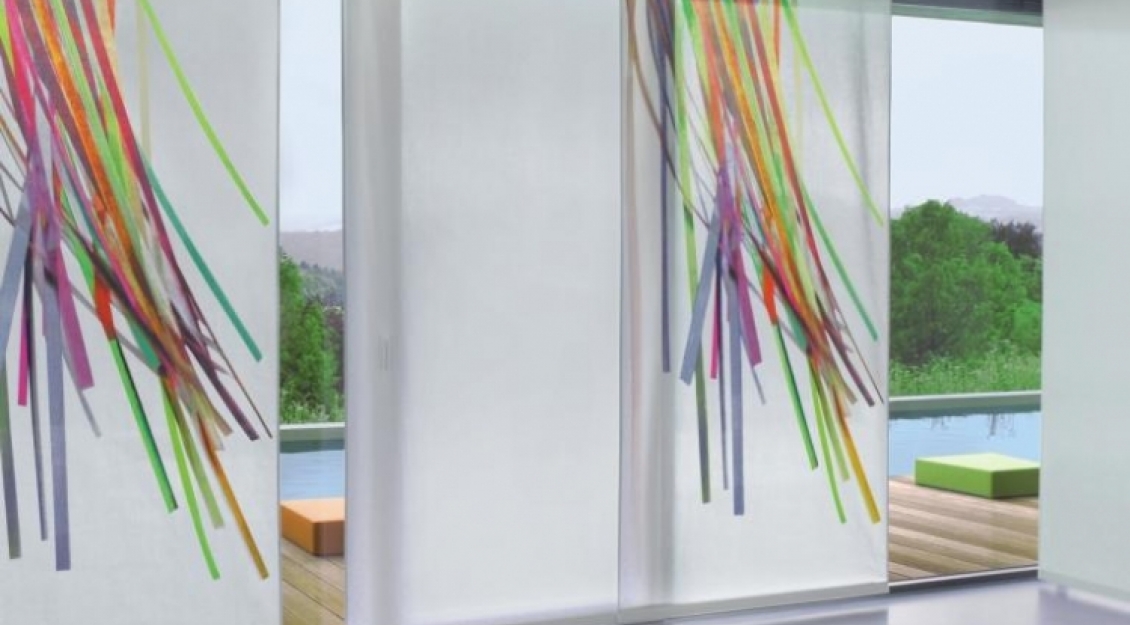 Hervorragender Sicht- und Blendschutz in Digitaldruck. 'FOLATA'