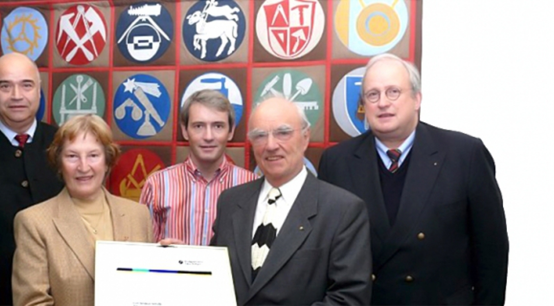 Winfried Withöft bei der Verleihung des goldenen Meisterbriefes am 27. März 2008