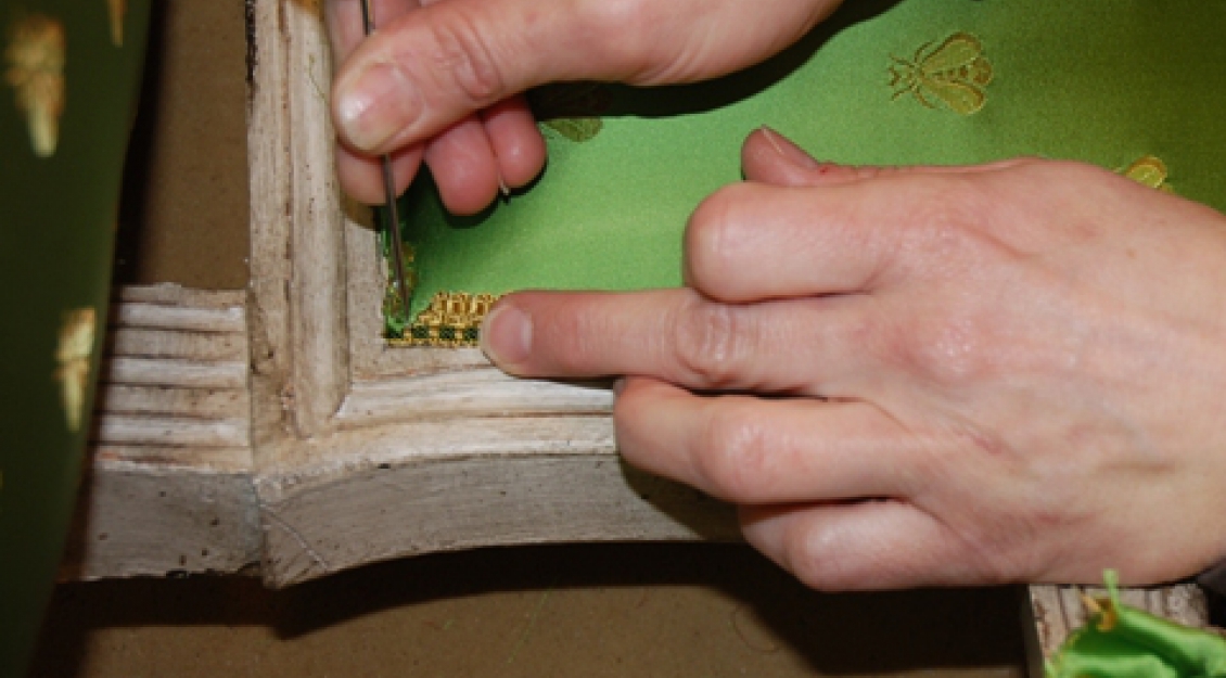 die Gimpe wird befestigt