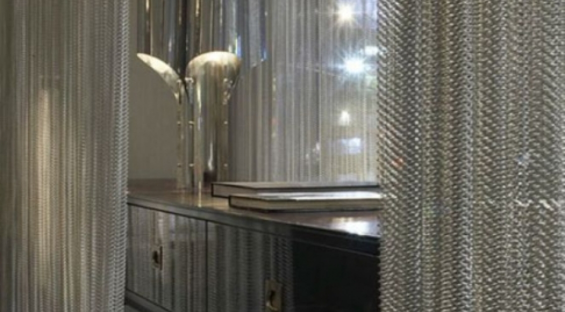 Kettenvorhang Edelstahl-Optik